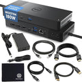 Dell WD22TB4 Thunderbolt 4 Dock 180W - 40Gbps 3-Year Warranty USB-C/USB-A Dell Docking Station with 180W Adapter + Techtray Cables &amp Cloth - Supports Dual/Triple Monitor &amp 4K Displays (New)
