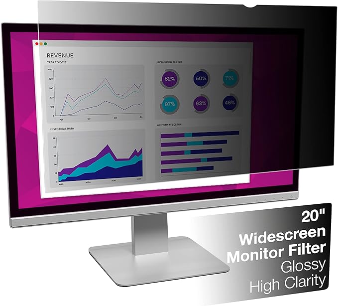 3M High Clarity Privacy Filter for 20 Widescreen Monitor (HC200W9B)