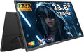 23.8'' Portable Monitor 2.5K 180Hz QHD 1440p VESA USB-C HDMI Laptop Screen Extender Built-in Stand Speakers for Laptop Mac PS4/5 Xbox Switch