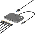 StarTech USB-C to Quad HDMI 4K60 Workstation Dock 140W PD Passthrough USB for Keyboard and Mouse Windows Mac M1-M5 USB4 Thunderbolt Laptops DisplayLink DL7400 TAA (Quad-USB-HDMI-Adapt)