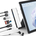 USB Hub Docking Station for Surface Pro 9/10/11/X with 4K HDMI USB-C Thunderbolt 4 (Display+Data+100W PD) 2 USB 3.0 3.5mm Audio SD/TF Card Reader