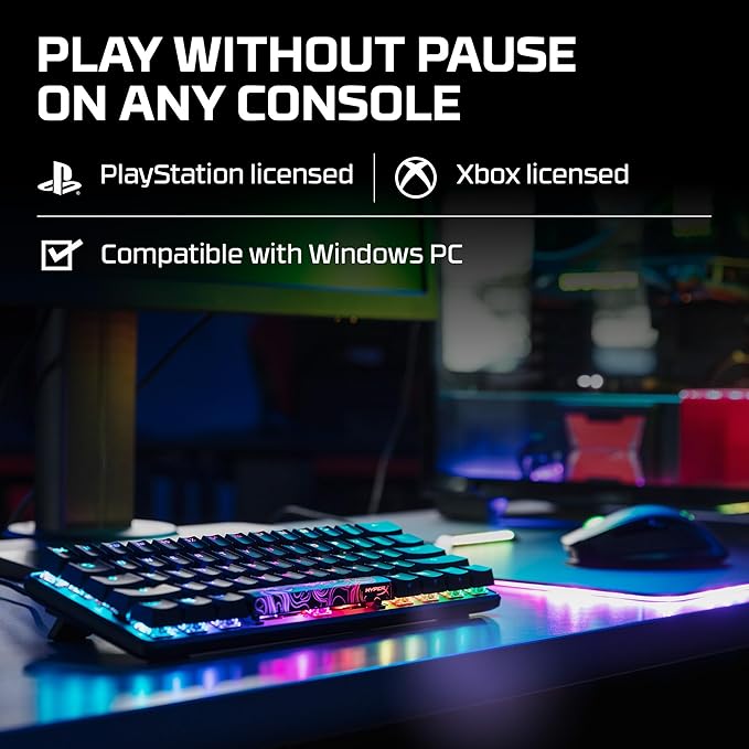 HyperX Alloy Origins 60 - Mechanical Gaming Keyboard - Ultra Compact 60% Form Factor - Tactile Aqua Switch - Double Shot PBT Keycaps - RGB LED Backlit - NGENUITY Software CompatibleBlack
