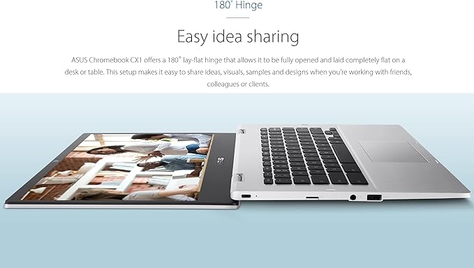 ASUS Chromebook 14 Laptop (14 FHD Anti-Glare Intel Celeron N4500 4GB RAM 128GB Storage (64GB eMMC+ 64GB IST SD Card)) Home &amp Student IST HUB 12-Hour Long Battery Life Webcam Wi-Fi Chrome