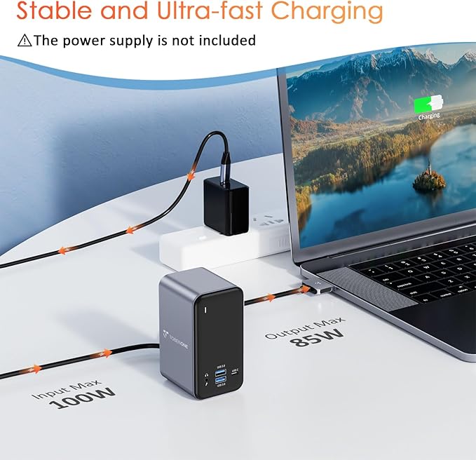 USB C Docking Station Dual Monitor for MacBook Pro 15 in 2 USB C Laptop Docking Station Dual Monitor HDMI for MacBook Pro/Air with 2 4K HDMI Display 6 USB AUSB C SD&ampMicro SDLAN 87W PD 3.0