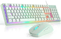 Gaming Keyboard and Mouse Combo K1 RGB LED Backlit Keyboard with 104 Key Computer PC Gaming Keyboard for PC/Laptop (Green)