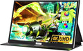 FMC 15.6 Inch 4K Portable Gaming Monitor Touchscreen 100% sRGB 3840x2160 UHD Display with 30W USB C Mini HDMI Built-in Speaker for PC Phone PS5/4 Xbox Switch