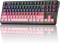 AULA F87 Pro Wireless Mechanical Keyboard Gasket Mount Hot-Swappable Custom Gaming Keyboard with 8000mAh Longest Battery - Tri-Mode BT/2.4Ghz/USB-C Pre-Lubed Linear Switches RGB for PC/Mac/PS5/Xbox