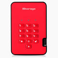iStorage diskAshur2 HDD 3TB Red | Secure portable hard drive | Password protected | Dust &amp water resistant | Hardware Encryption