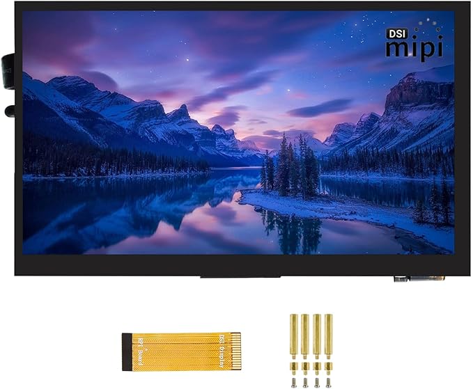 Waveshare 5 Inch Touch Screen for Raspberry Pi DSI LCD Screen Monitor 800×480 Display for Raspberry Pi 4B 3B+ 3A+ 3B 2B B+ A+ CM3/3+ Compatible with Raspbian Ubuntu Kali WIN10 IoT RetroPie