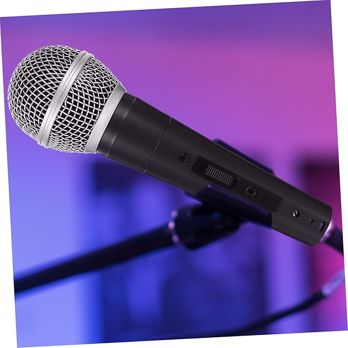 Kisangel Professional Dynamic Wired Vocal Mic for KTV and Stage Performance Handheld Microphone with Cable and Clip