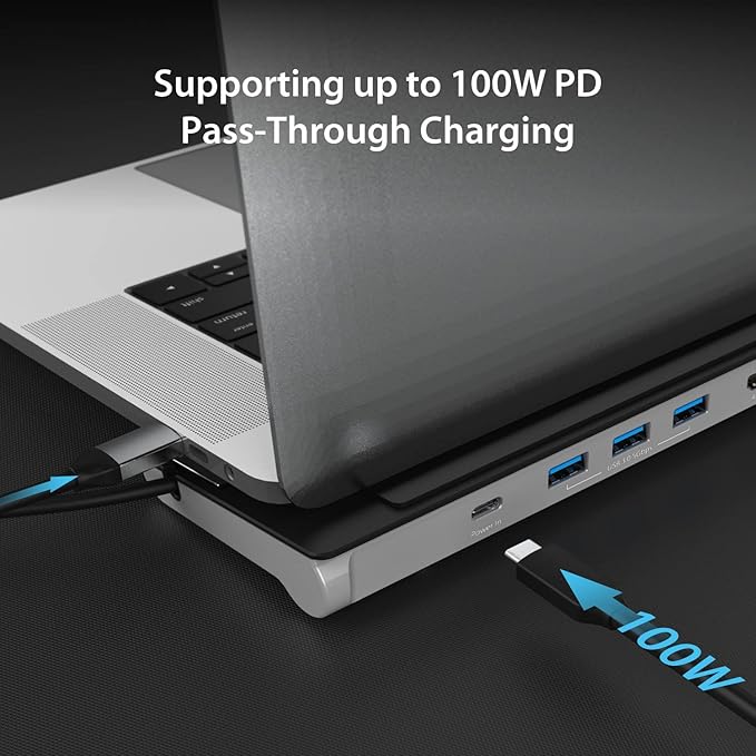 j5create USB-C 4K HDMI Docking Station (9-in-1) 4K HDMI 5Gbps USB-A x3 Card Reader PD 100W Gigabit Ethernet Combo Audio Jack for MacBook and Windows USB-C Laptop (JCD533)