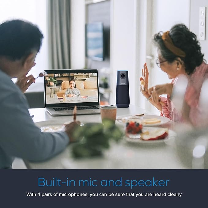 Creative Live! Meet 4K: 4K UHD Conference Webcam with Auto Tracking with 7 X Digital Zoom for PC and Mac