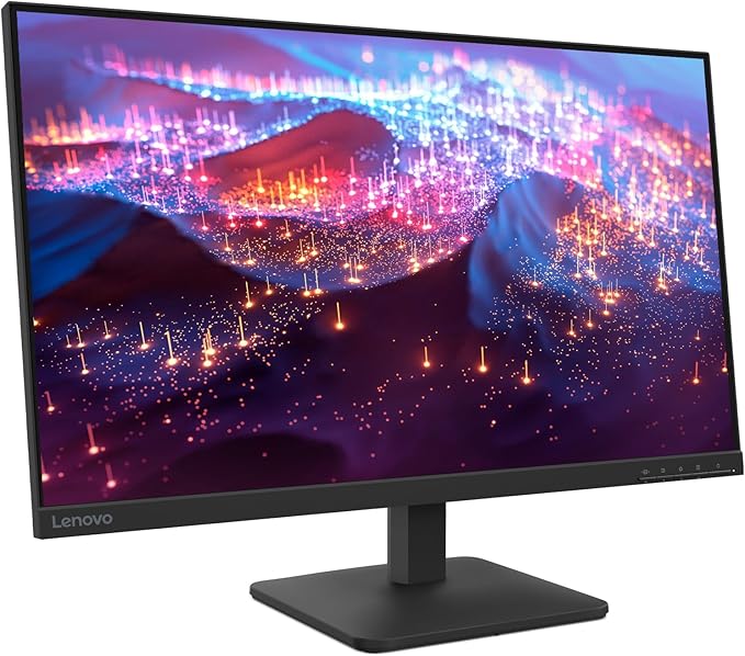 Lenovo L27-4e Monitor - 27 Flat IPS FullHD Display - 100Hz Refresh Rate - 4ms Response Time - HDMI 1.4 - VGA - Tilt Stand - Raven Black