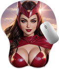 3D Mouse Pad Oppai Mousepad with Soft Gel Wrist Rest Anime Manga Gaming Boob pad Anti-Slip Mouse Mat (avengerss)