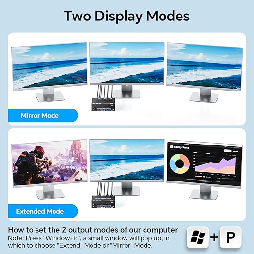 KVM Switch 3 Monitors 1 Laptop &amp 1 Desktop Reyoten 4K HDMI USB Switch3 Monitors for Laptop with 3 USB 3.0 Ports 4K Hub for 2 PCs to Share Monitor Keyboard Mouse &amp Printer