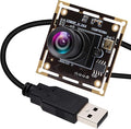 ELP Sony IMX323 Sensor Mini Low Light Wide Angle USB Camera Module with 100degree No Distortion Lens HD 1080P 0.01Lux USB2.0 Video Webcam Board UVC H.264 PC Camera for Computer Laptop