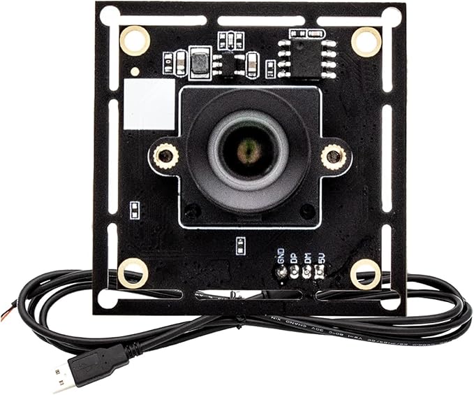 USB Camera Module 1080P 60FPS Global Shutter High Frame Rate UVC USB Mini Camera Board with No Distortion M12 Lens