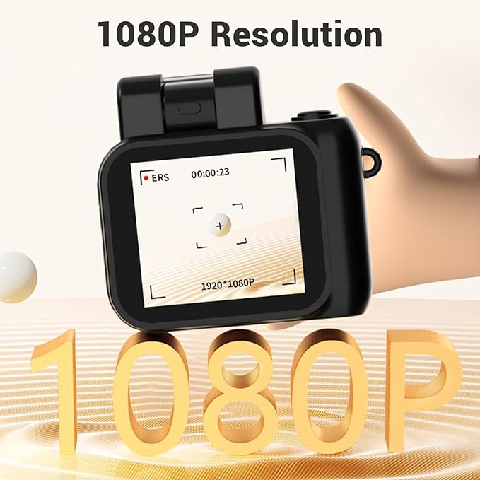 Greensen Pocket Size 2MP Camera 1080P Resolution 600 Mins Battery Flashlight Micro Video Camcorder for Daily Use Special Events