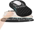2-in-1 Ergonomic Set Wave Rise Keyboard Wrist Rest and Massage Bulge Slope Mouse Pad Wrist Support Cushion Memory Foam Integrated to Relieve Wrist Pain Stay Positive