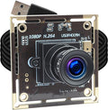 1080P USB Camera Module for Raspberry Pi 2MP 30FPS CMOS IMX323 Low Light Webcam with 3.6mm Lens Industrial Lightburn Camera Board for Windows Linux Mac OS