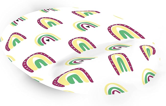 Ergonomic Mouse Pad with Wrist Rest Digital Printed Mouse Mat for Tendon Sheath Problems Non-Slip Base for Office and Home Size: 20 x 23 cm