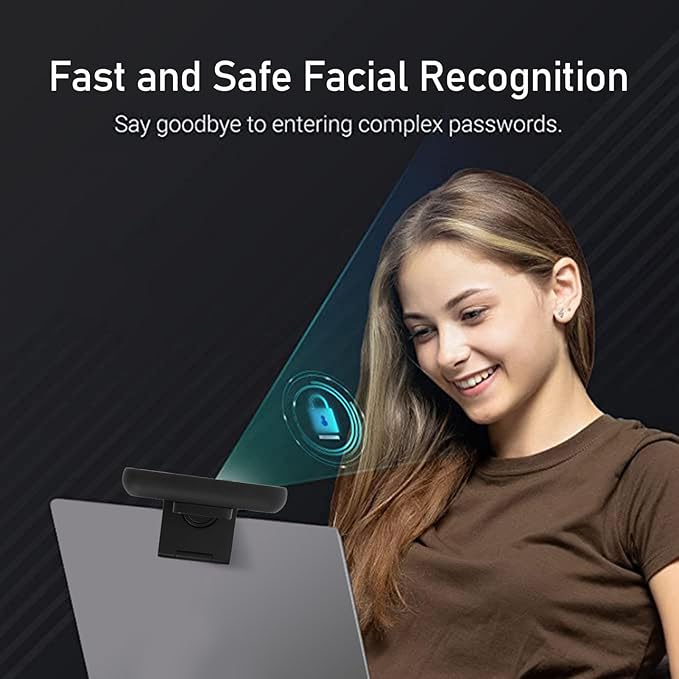 1MP HD Webcam with USB C Interface Recognition Webcam 1280x720 Resolution Aluminum Alloy Computer Camera for Live Video Calling