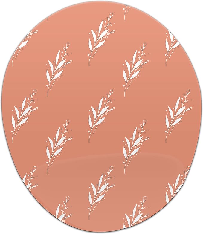 Ergonomic Mouse Pad with Wrist Rest Digital Printed Mouse Mat for Tendon Sheath Problems Non-Slip Base for Office and Home Size: 20 x 23 cm