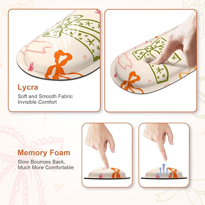iCasso Ergonomic Mouse Pad Keyboard Wrist Rest Memory Foam Mousepad with Wrist Support XXL Desk Mat Desk Pad