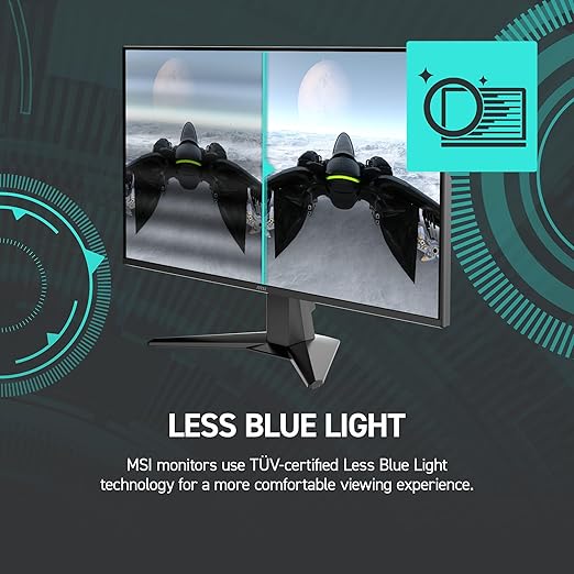 msi G275L E14 27-inch 1920 x 1080 (FHD) Gaming Monitor 144Hz AMD Adaptive Sync HDR Ready HDMI VGA Port VESA Mountable Tilt 4-Side Slim Bezel 1ms Black