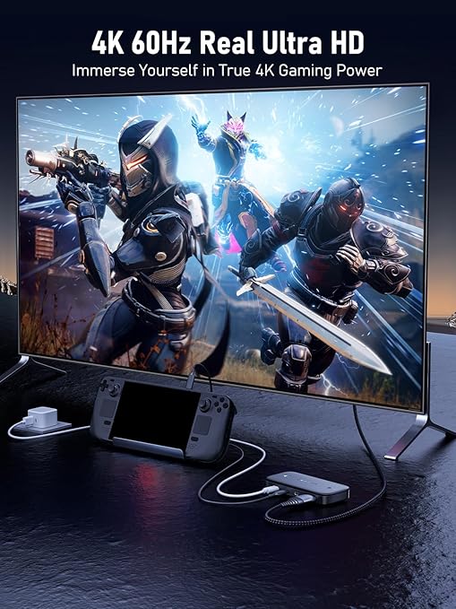 Lemorele USB C KVM Switch 2 Computer Sharing 4K@60Hz HDMI Monitor 100W PD Fast Charging 3×USB-A 2.0 + 1×USB-C 2.0 Data Ports 3.5mm Audio for Windows/Mac/Linux