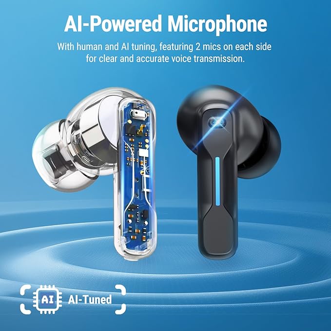 Middle Rabbit SW5 Wireless Gaming Earbuds with Mic Compatible with PC PS5 PS4 Desktop VR Computer Headphones 2.4G Dongle &amp Bluetooth 5.4 Dual-Mode 4 Built-in Microphones 20ms Low Latency