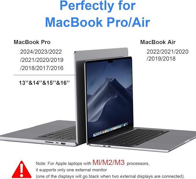 Docking Station for MacBook Pro Air LIONWEI USB C Docking Station Dual Monitor Dual HDMI Adapter Hub for Mac MacBook Pro with 2 HDMI 3 USB 3.0 SD TF Card Reader and 100W PD USB C Charging Port