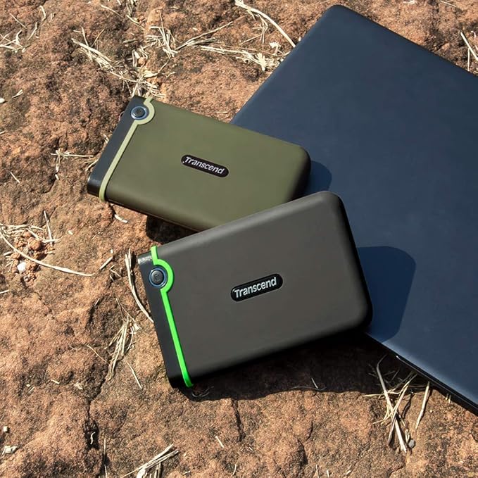 Transcend 1TB USB 3.1 Gen 1 StoreJet 25M3S SJ25M3S Rugged External Hard Drive TS1TSJ25M3SGrey