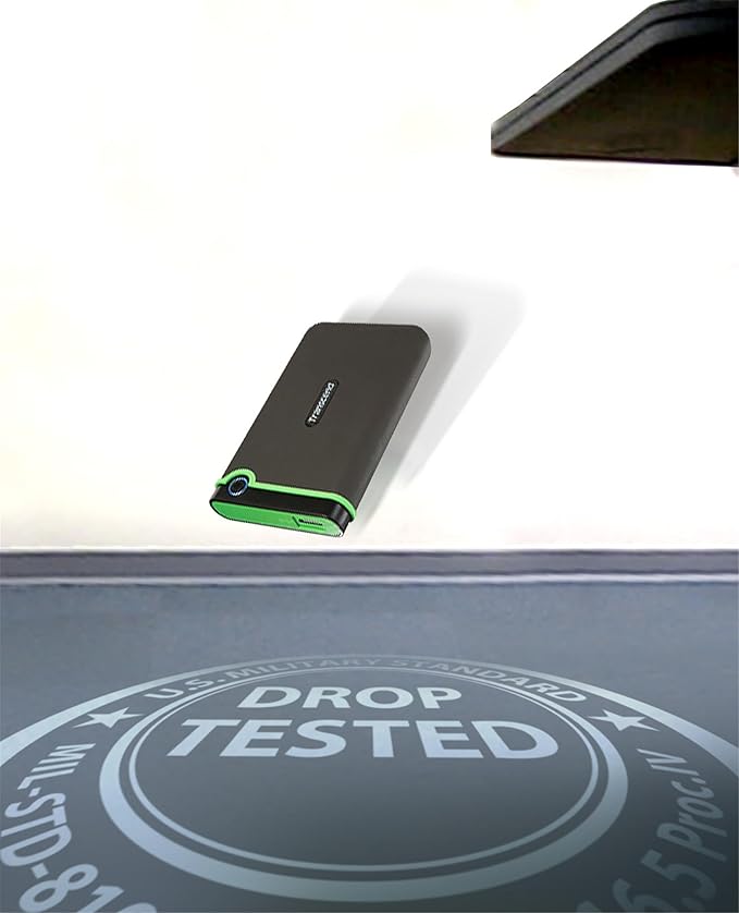 Transcend 2 TB StoreJet M3 Military Drop Tested USB 3.0 External Hard Drive (TS2TSJ25M3)