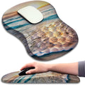 Mouse Pad Wrist Support Ergonomic Mouse Pad with Massage Dot Comfortable Computer Mouse Pad for Laptop Wrist Rest Pain Relief Mousepad with Non-Slip PU Base for Office &amp Home 12 x 8 in
