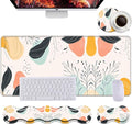 Keyboard Wrist Rest+Mouse Wrist Pad+Desk Pad SetMemory Foam Ergonomic Easy Typing Pain Relief for Computer Laptop Office Home - Abstract Geometric Pattern
