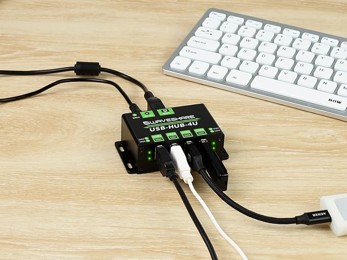 Industrial Grade USB HUB Extending 4X USB 2.0 PortsCompatible with USB 2.0/1.1 up to 480Mbps Data Rate Support Windows 11/10 / 8.1/8 / 7 / XPetc.Onboard Multiple Protection Circuit