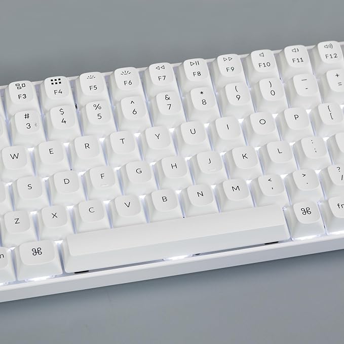 Keychron K4 Pro QMK/VIA Bluetooth Wireless Mechanical Keyboard 96% Layout Custom Programmable Gaming Keyboard with White Backlit Hot-Swappable K Pro Red Switch for Mac Windows Linux - White