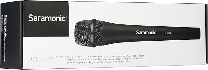 Saramonic Professional XLR Dynamic Hanheld Performance &amp Interview Microphone (SR-HM7)Black