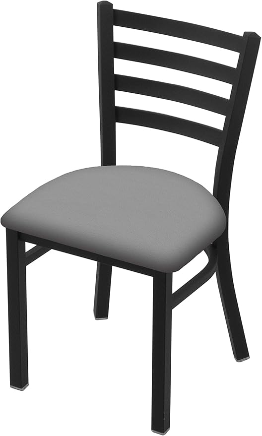 HBS 400 Jackie 18 Chair with Black Wrinkle Finish and Canter Folkstone Grey Seat
