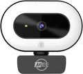 MEE audio CL8A 1080p HD Webcam with Ring Light Microphone Autofocus Low Light Correction 360° Rotation USB Streaming Web Camera for Video Calling via Zoom/Skype on Computer PC Mac Laptop Desktop