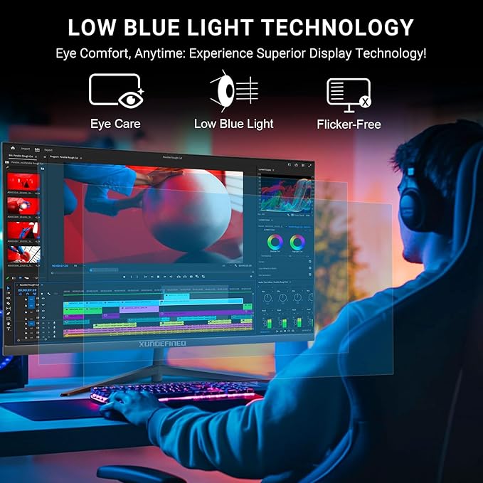 32 Inch 4K UHD Monitor with Ultra-Thin Bezels 3840 x 2160 Fast IPS Computer Monitor 3000:1 Contrast sRGB 120% G-SYNC Compatible Eye Care Screen With HDMI DisplayPort for Home and Office VESA