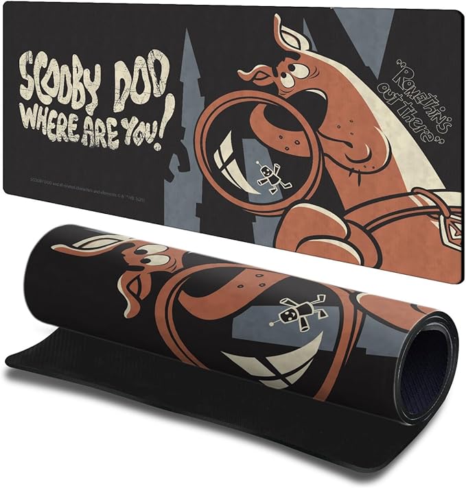 Head Case Designs Officially Licensed Scooby-Doo Romethin's Out There Character Art 23.62 x 11.81 x 0.12 inches (600 x 300 mm) - L Gaming Office Desk PC Keyboard Mouse Mat Pad