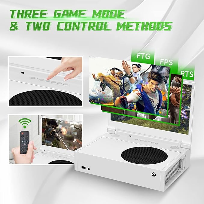 G-STORY 14‘’ Portable Monitor for Xbox Series S 1080P Portable Gaming Monitor IPS Screen for Xbox Series S（not Included） with Two HDMI HDR Freesync Game Mode Travel Display for Xbox Series S