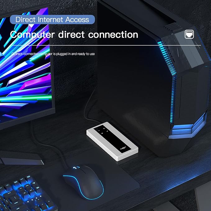 GOWENIC 4G LTE WiFi Mobile WiFi Router 150Mbps Portable Hotspot Device with SIM Card Slot for Travel and Daily Asia Africa Europe Up to 10 Users