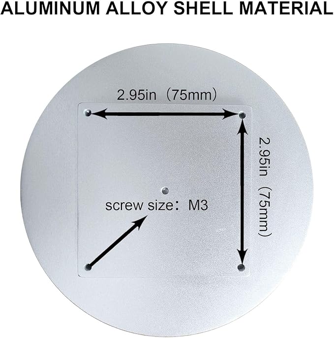 VSDISPLAY 5 Inch Round Touch Display Monitor 1080x1080 Resolution 400Nits IPS LCD Screen Supports Mini H Video Input