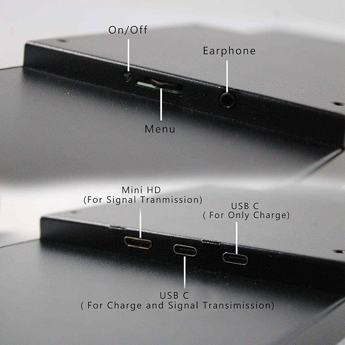 VSDISPLAY 14.5'' 14.5 Inch 2560x720 2K IPS LCD Monitor Stretched Bar Display for Computer PC Case GPU CPU Secondary Screen MonitorSupports USB-C Video Input