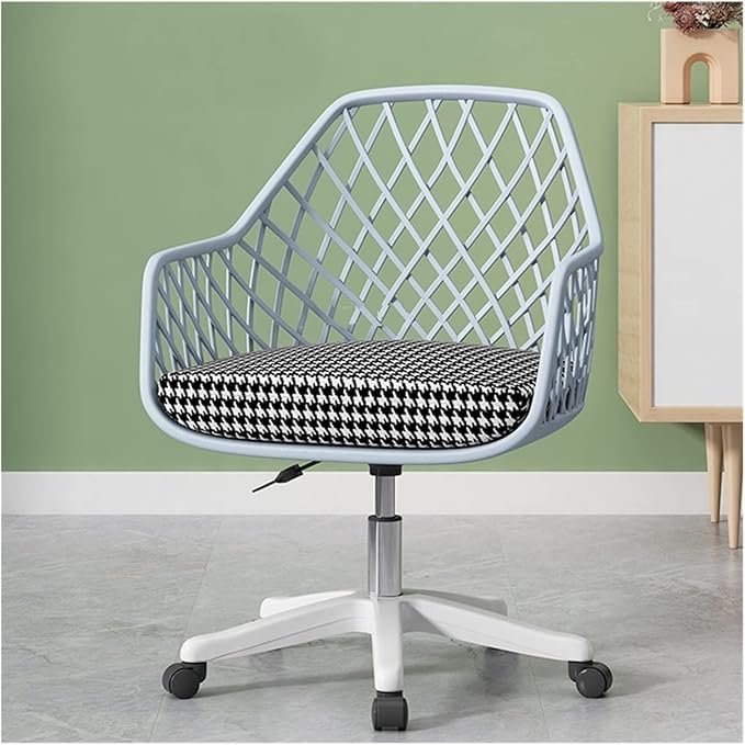 Adjustable Office Computer Chair with Armrest Backrest Office Chairs Armchair Computer Chair Office Furniture Lift Swivel Gamer Chair(Blue Cushion)
