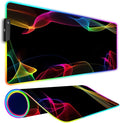 RGB Gaming Mouse Pad Large Mousepad with Led Light Gaming Accessories Keyboard Pad for Desk Non-Slip Rubber Base Big Mouse Mat for Gamer 31.5 X 11.8 Inch Colorful