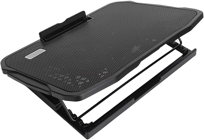 Powerful Laptop Cooling Pad with Wind Speed Ergonomic Design Multifunctional Base for Typing and Viewing Nonslip Design